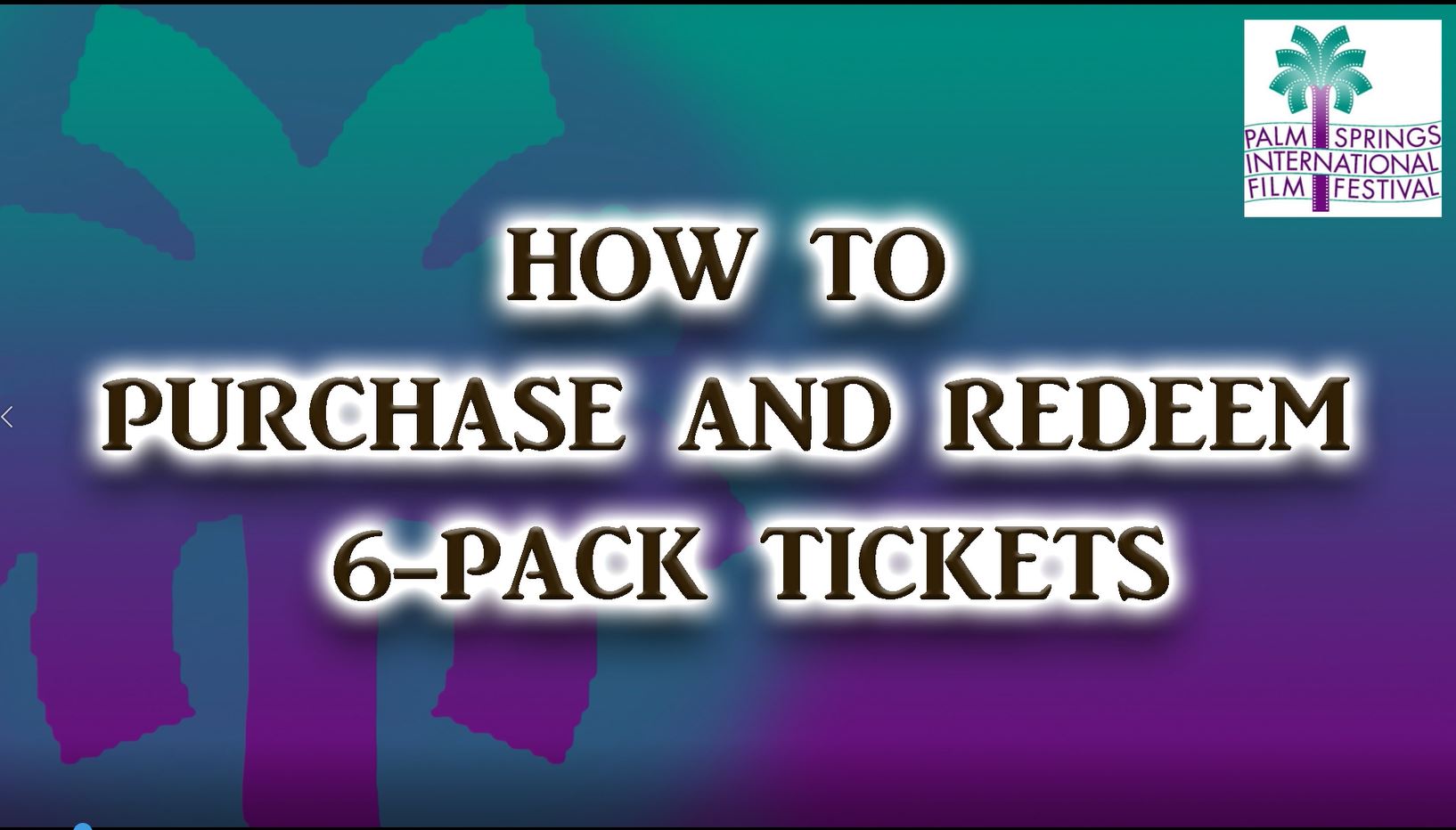How to Purchase and Redeem 6-pack Tickets