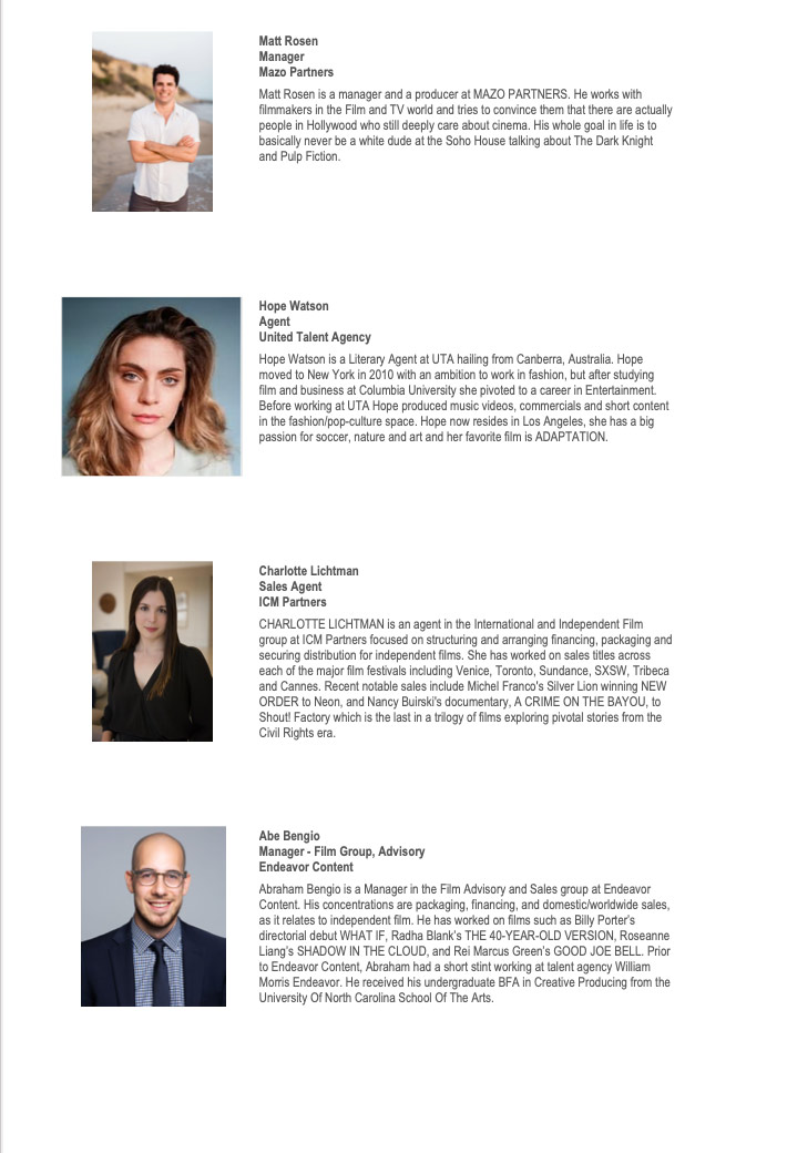 agents and managers participants